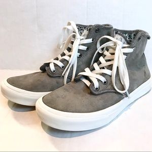 VANS Sk8 Hi | Grey Suede Shoes | Size 7 | Lined